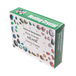 CENPEK Advent Calendar Crystal Rocks 24 Days Natural Crystal Agate Stone Minerals Fossils Enthusiasts Gift Rock Collection Countdown Calendar Xmas Girls Crystals for Kids