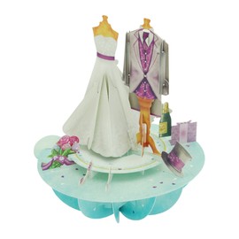 Santoro Pirouettes Wedding 3D PopUp Card
