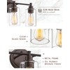 FEMILA 3-Light Vanity Light,Farmhouse Bathroom Light Fixtures,Metal Wall Sconce with