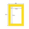 CountryArtHouse Vibrant Yellow Acid Free 8x10 Picture Frame Mats with
