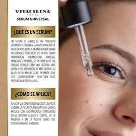 Serum Universal Colágeno 30 mL – Suero Facial con Vitamina B5 y Centella | Serum Hidratante Facial Día y Noche para Rutina de Skin Care