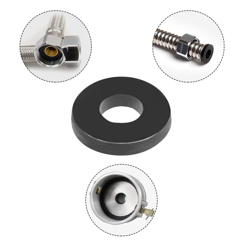 uxcell Rubber Flat Washers 7mm OD 3mm ID 1.2mm Thickness