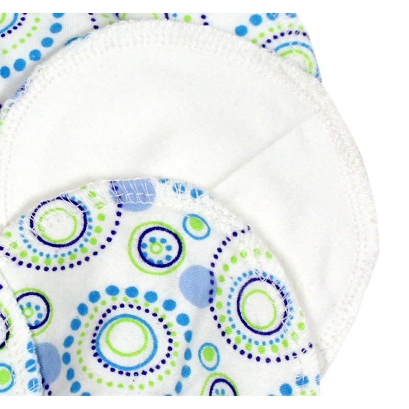 ImseVimse Cotton Nursing Pads Orbit Blue Pack of 6 3