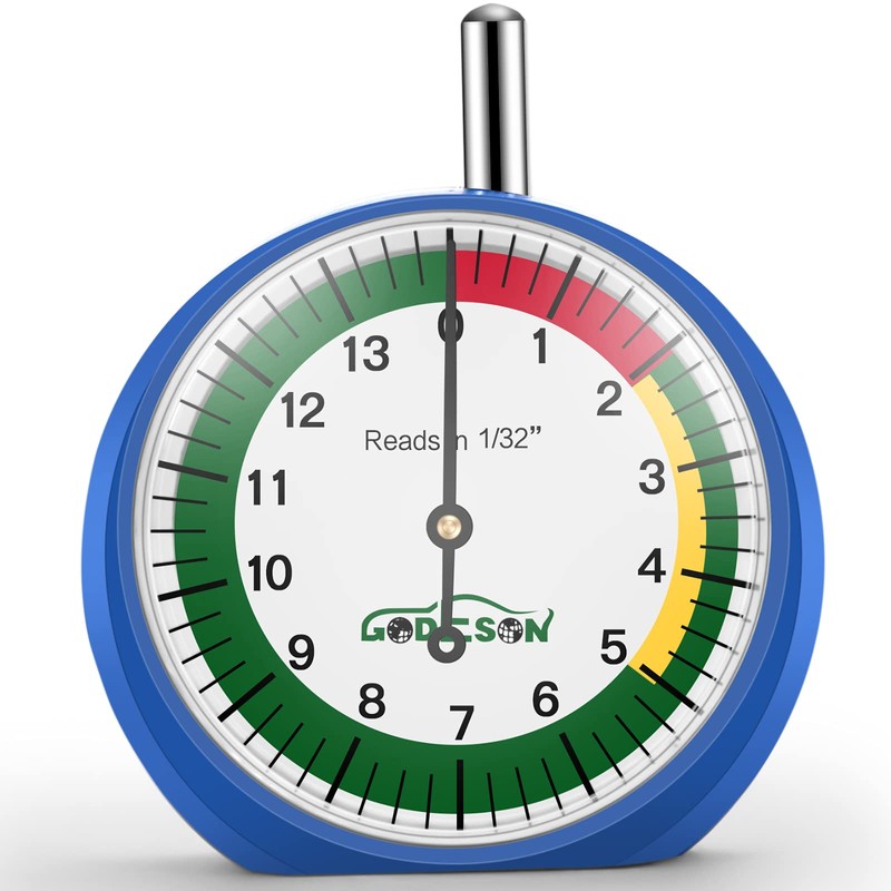 GODESON Dial Type Tire Tread Depth Gauge 88703 Professional for