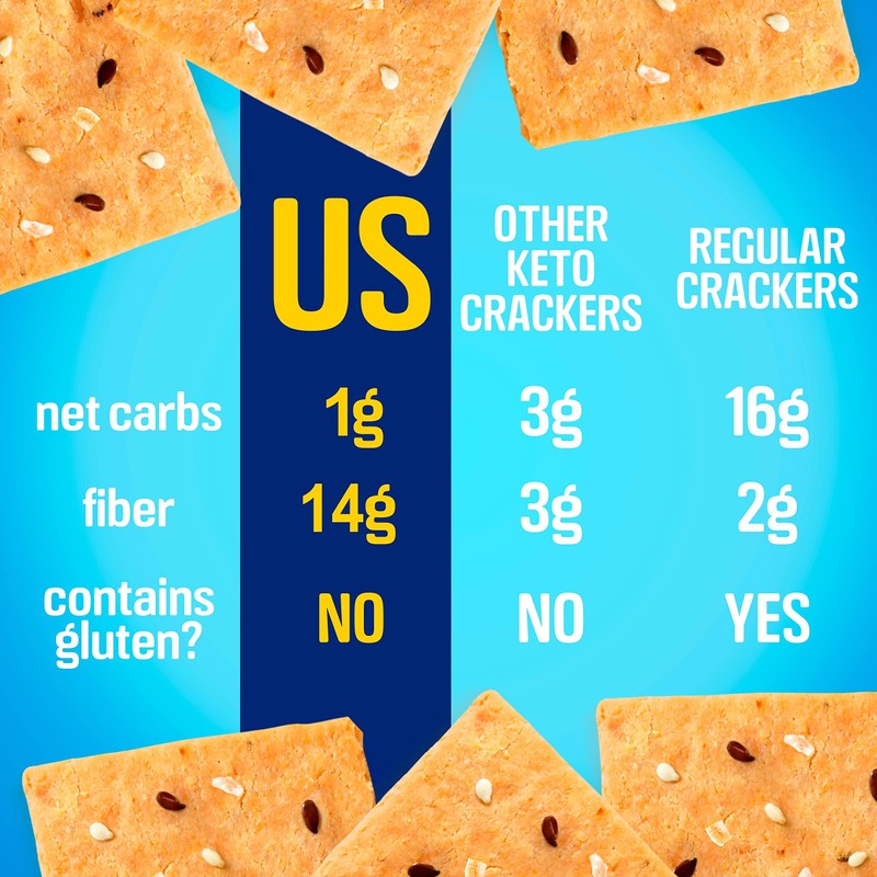 keto snacks Keto Crackers chips (variety) low carb Crackers Almond