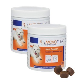 MOVOFLEX Joint Support Soft Chews for Dogs Small 120Count, Brown