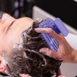 Shampoo Massager Brush | Men Hair Scrubber Washing Brush - Relaxation Portable Comb with Ergonomic Handle, Gentle Grooming Tool for Husband, Boyfriend