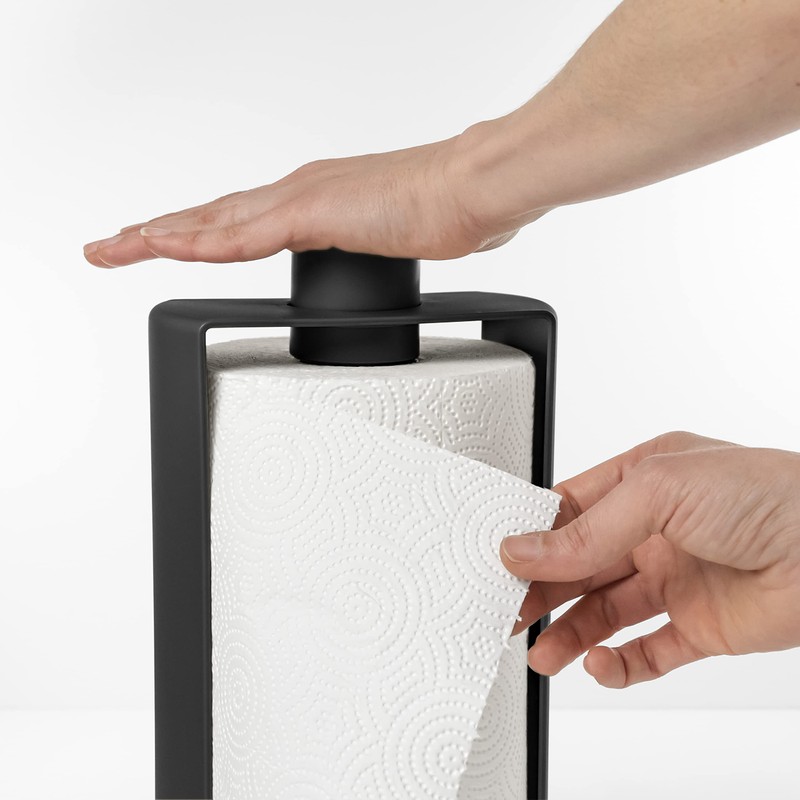 Stop Toilet Roll Holder (Carbon Black)