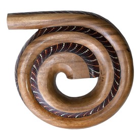 Didgeridoo spiral big Suar, 14" diameter (Painted)