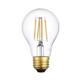 Elitco Lighting LED 3000K Nostalgic Filament 6 Watts 600 lumens A19 Light Bulb (Pack of 6)