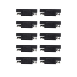 LANMINGLEL SAE to SAE Polarity Reverse Adapter Connector 2 Pin SAE Polarity Switching Adapter Quick Disconnect Cable Plug Adapter for Solar Panel Automotive Battery Maintainer Power Charger10 Pack
