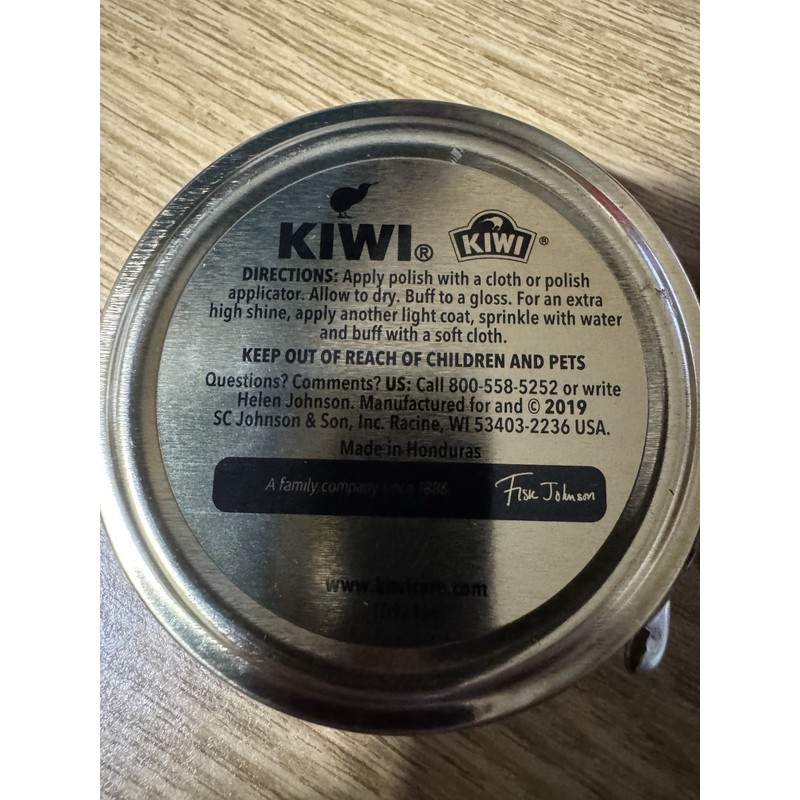 Kiwi Cordovan Shoe Polish 1-1/8oz Lot Of 2