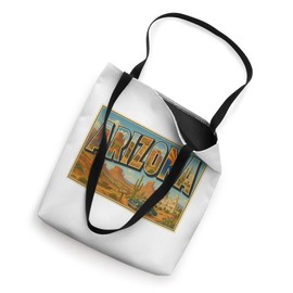 Arizona 50s Vintage Retro Travel Souvenir Poster Art Graphic Tote Bag