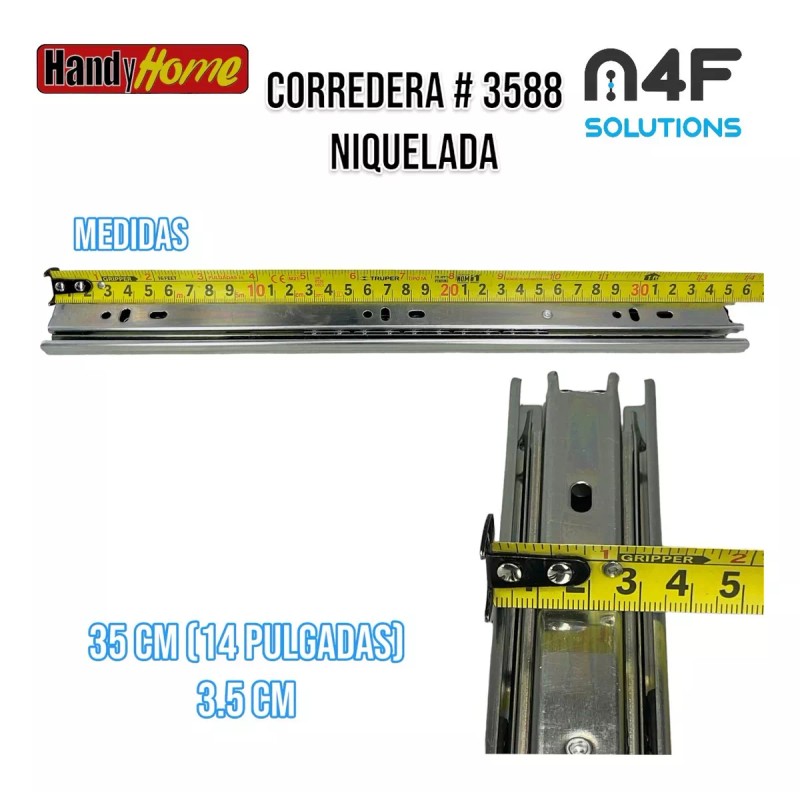 Handyhome Corredera Cajón Handy Home 35cm X 3.5cm 1 Paquete