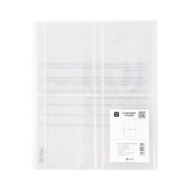 hihaba - Fundas de bolsillo transparentes para carpetas de 6 anillas (tamaño A5, 4 bolsillos, 3 x 4 pulgadas), 9 tipos de fundas para álbumes de fotos