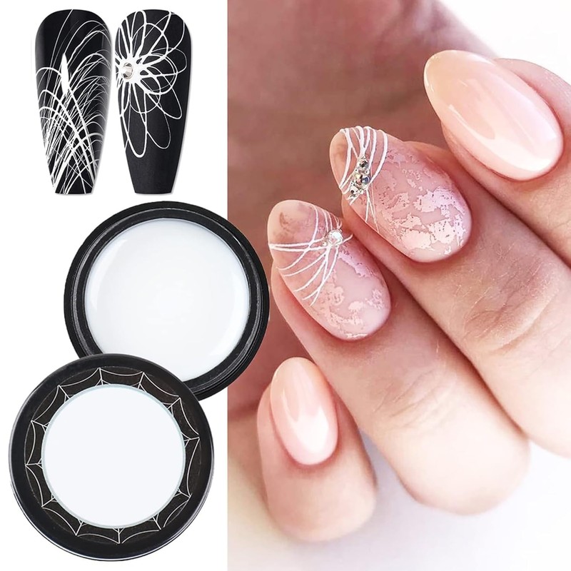 Vonrui White Spider Gel for Nails, White Gel Paint for