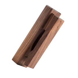 CAXUSD 1pc Solid Wood Over Door Coat Hanger Mounted Hooks Punch-Free Space-Saver