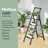 WOA WOA 4 Step Ladder, Ladders for Home, Anti-Slip Aluminum