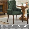 OIKIIWOO Chenille Tufted Dining Chairs with High Back,Neutral Fabric Upholstered