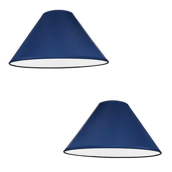 Pack of 2 - Empire Cotton Coolie Lamp Shades for