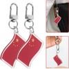 Llaveros Bandera China 12 Piezas Acrílicos con Diseño Elegante para
