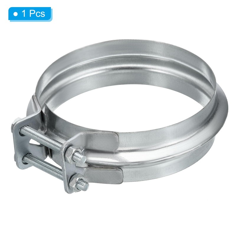 PATIKIL Pipe Clamp, 4 Inch (100 mm) Adjustable Galvanised Iron