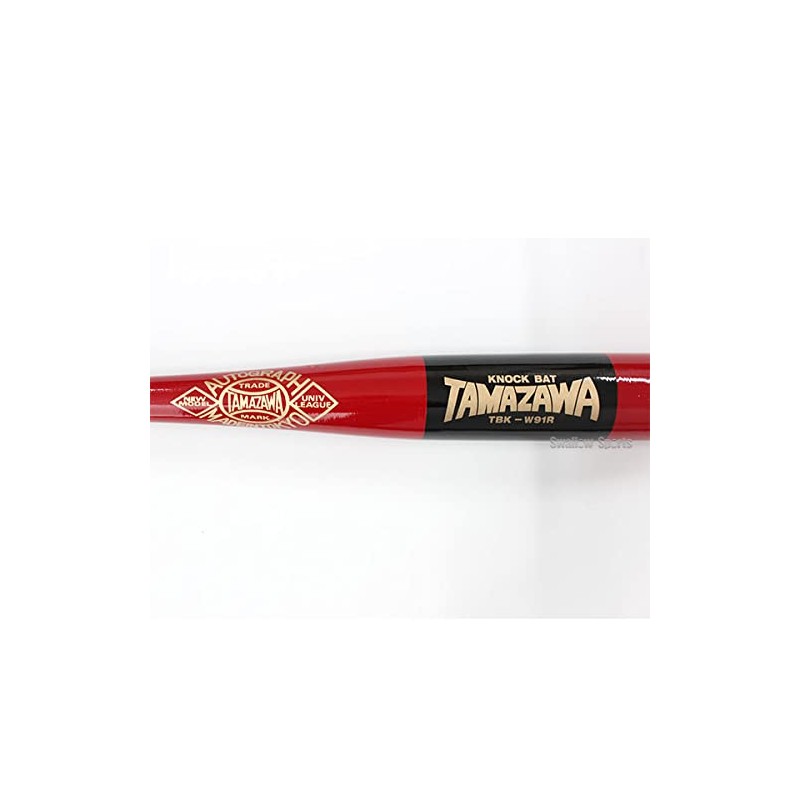 Tamazawa TBK-W91R Wooden Knock Bat, 35.8 inches (91 cm), Red