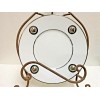 BERNARDAUD FRANCE ITHAQUE PLATINE DINNER PLATE 8.5" NWB Stand is