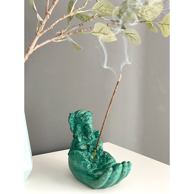 Fahome Ganesha Soap Dish Stone Soap Holder Sculpture Figurine Giving