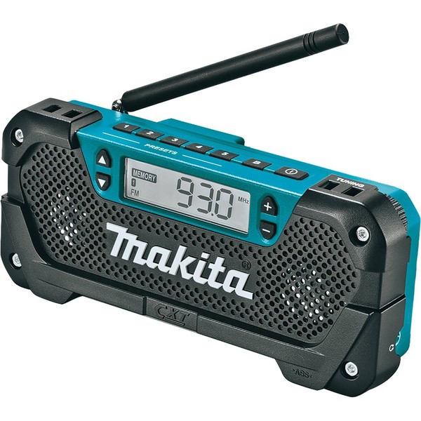Makita RM02 12V max CXT® Lithium-Ion Cordless Compact Job Site Radio, Tool Only