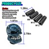 UHANBUT Skull Car Gear Shift Knob, Resin Automotive Transmissions Shifting