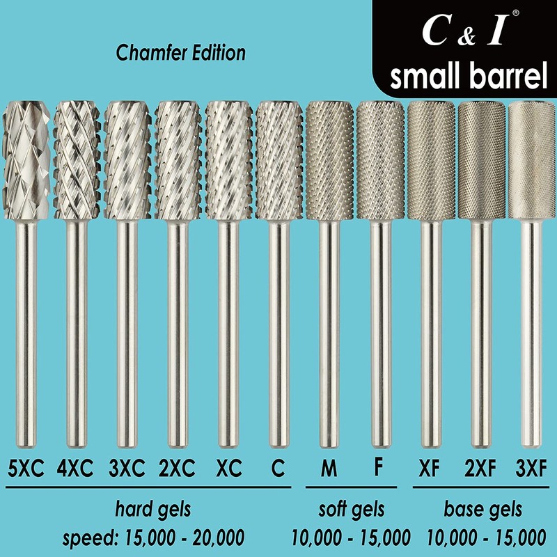 C & I Small Barrel Nail Drill Bit, Chamfer Edition,