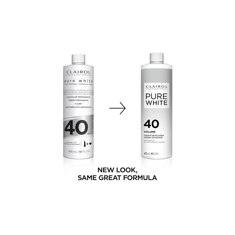 Clairol Soy 4Plex Pure White DEVELOPER 40 VOLUME Creme 16oz