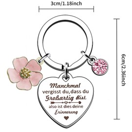 EFNHJF5 Gifts for Women, Girlfriend, Gifts for Mum, for Sisters, Keyring Gifts for Women, Inspirational Gifts for Girlfriend, Sister, Colleague, Wife and Mother, Sometimes you forget that you are