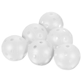 PATIKIL Golf Practice Balls, 8 Pack 42mm Limited Flight Plastic Golf Training Balls Hollow Air Flow Golf Balls for Driving Range Swing Practice Pet Play, White