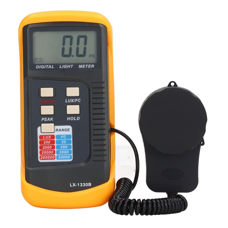 Digital Illuminance Light Meter LCD Display 0.1‑200000LX Illuminometer with Storage