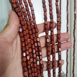 ave split Rainbow Colorful Hippie Wood Door Beaded Curtain Boho-Bohemian Wooden Doorway Beads Curtains Made of Wood&Bamboo-for Window,Aisle, Door Decor 051fz (Brown, 38 Strands)