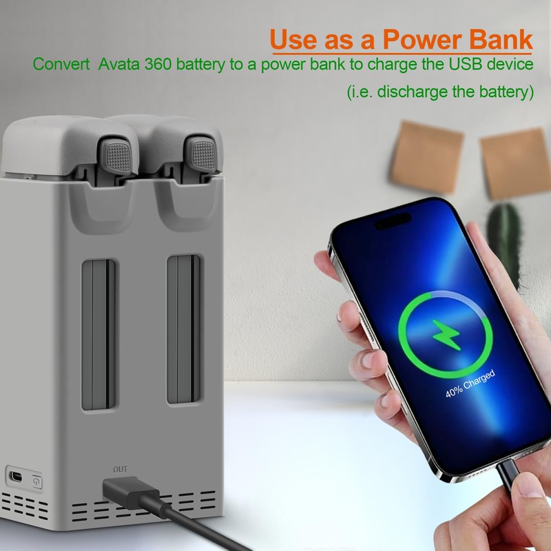 LYONGTECH 100W Dual Battery Charger with Storage Charge for DJI
