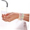 Mikinona Set of 8 Soft Flannel Wristbands for Face Washing