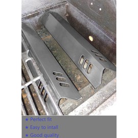 GasSaf 15 inch Heat Plate Replacement for Backyard GBC1460W, GBC1461W, Dyna-glo DGF510SBP, DGF510SSP, Uniflame GBC1059WB, BHG and Others, Porcelain Steel Heat Shield Tent(15" x 3 13/16")(5-Pack)