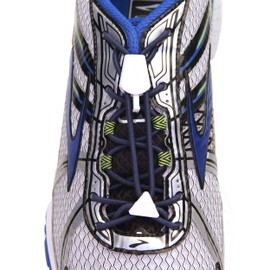 Yankz! Laces - Elastic No Tie Shoelaces, One Size Fits All, No Tie Shoe Laces (Navy Blue W/White Locks)