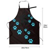 Dog Paws Waterproof Apron With 2 Pockets Cute Cat Animal