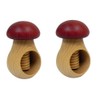 Wooden World 2 x Nutcracker made from natural beech wood