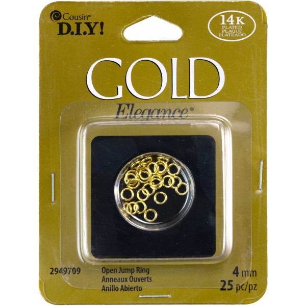 CousinsDIY CousinDIY 14k Plated Gold Elegance Beads & Findings-Open Jump