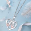 Gemschest 925 Sterling Silver Christmas Gifts for Women Ballerina Necklace