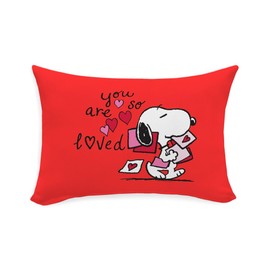 CafePress Snoopy You are Loved 20" x 14" Rectangular Throw Pillow