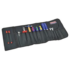 Faithfull FAITR15 15 Pocket Tool Roll Includes Zip Up Compartment, Blue