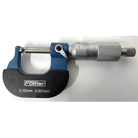 Fowler 52-244-025-0 Ball-Anvil Micrometer, 0-25mm Range