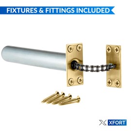 XFORT® Polished Brass Concealed Door Closer for Internal Doors, Door Closer, Door Closer Internal Soft Close, Door Spring Closer, Soft Door Closer, Automatic Door Closer, Auto Door Closer