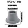 Heavy Duty Shower Chair Leg Caps 4 Pack - Replacement